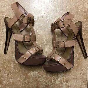 Taupe shoedazzle heels